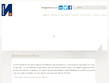 Tablet Screenshot of ambinor.com
